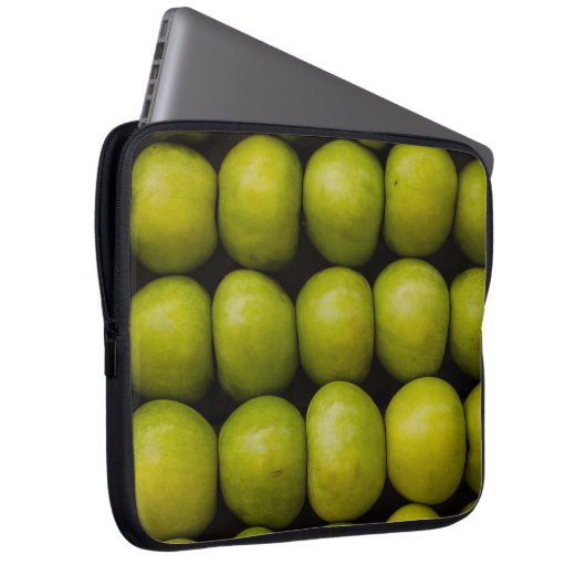 Äpfel Früchte Nahrung Grüne Äpfel Laptopschutzhülle (Vorne Rechts)