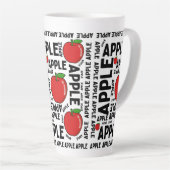 Äpfel Fruchtmuster Milchtasse (Rechte Ecke)