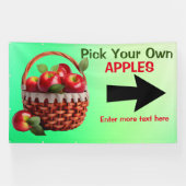 Äpfel für den Verkauf individuell zusammenstellen Banner (Horizontal)