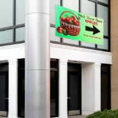 Äpfel für den Verkauf individuell zusammenstellen Banner (Äußeres Gebäude)