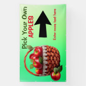 Äpfel für den Verkauf individuell zusammenstellen Banner (Vertikal)