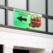 Äpfel für den Verkauf individuell zusammenstellen Banner (Äußeres Gebäude)