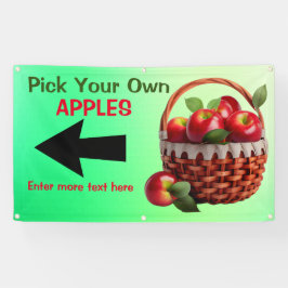 Äpfel für den Verkauf individuell zusammenstellen Banner