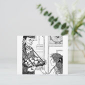 Äpfel für den Verkauf Postkarte (Stehend Vorderseite)