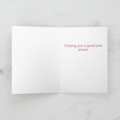 Äpfel für ein süßes Jahr Feiertagskarte (Innenseite)