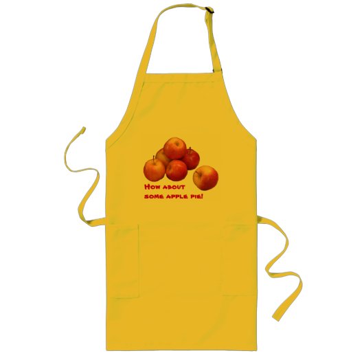 Äpfel für Kuchen Lange Schürze (Vorne)