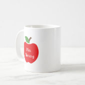 Äpfel für Lehrer Kaffeetasse (Vorderseite Links)