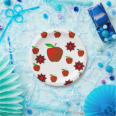 Äpfel für Papierfische Pappteller (Party)