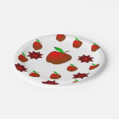 Äpfel für Papierfische Pappteller (Schrägansicht)