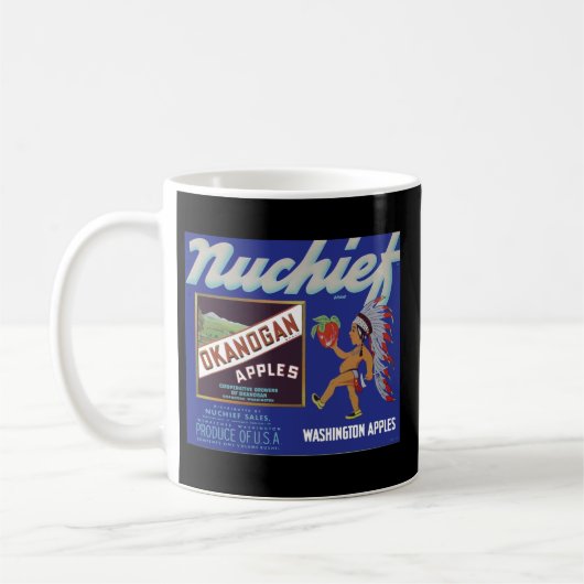 Äpfel für Vintage Fruchtkäfige Kaffeetasse (Links)