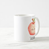 Apfel für Wasserfarben Kaffeetasse (VorderseiteRechts)