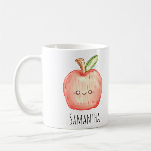 Apfel für Wasserfarben Kaffeetasse