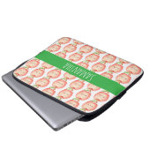 Apfel für Wasserfarben Laptopschutzhülle (Vorne Knopf)