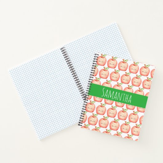 Apfel für Wasserfarben Notizblock (Innenseite)