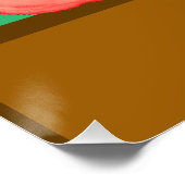 Apfel für Wasserfarben Poster (Ecke)