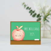 Apfel für Wasserfarben Postkarte (Stehend Vorderseite)