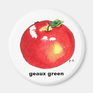 Apfel, Geaux grün Magnet