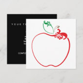 Apfel geblüht einladung (Vorne/Hinten)