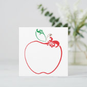 Apfel geblüht einladung (Stehend Vorderseite)