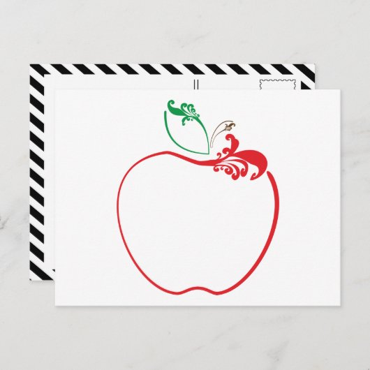Apfel geblüht postkarte (Vorne/Hinten)