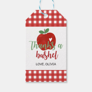 Apfel-Geburtstags-Dankeschön-Geschenk-Anhänger Geschenkanhänger