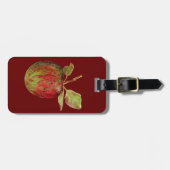 Apfel Gepäckanhänger (Vorderseite horizontal)