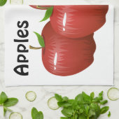 Äpfel Geschirrtuch (Gefaltet)