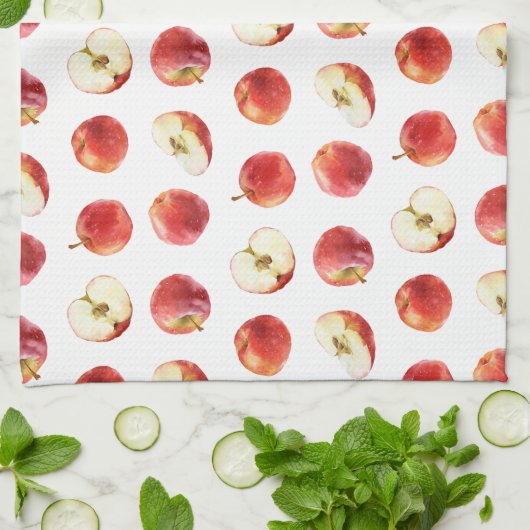 Äpfel Geschirrtuch (Gefaltet)