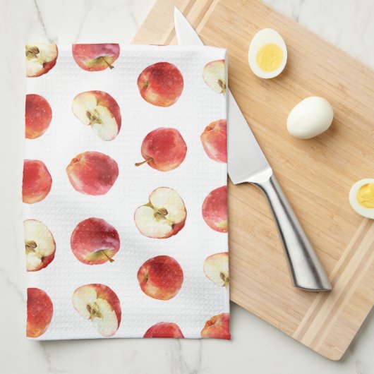 Äpfel Geschirrtuch (Viertel Falte)