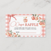 Apfel-Gingham-Windel-Raffa-Tickets Begleitkarte (Vorderseite)