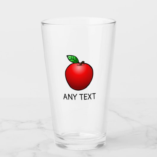 Apfel-Glasbecher Glas (Vorderseite)