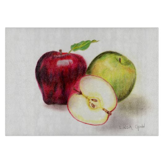 Apfel-Glasschneiden-Brett Schneidebrett (Vorderseite)