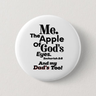 Apfel Gottes Augen und auch mein Vater! Lifequote Button