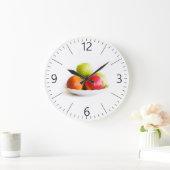 Äpfel Große Wanduhr (Zuhause)