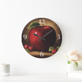 Äpfel Große Wanduhr (Zuhause)