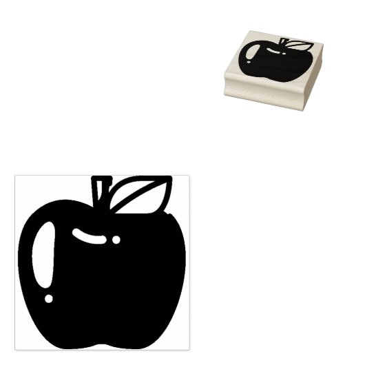 Apfel Gummistempel (Stempel)