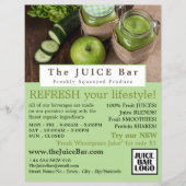 Apfel & Gurken, Juice Bar Advertising Flyer (Vorne)