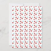 Äpfel Hearts Confetti Fall Baby Dusche Einladung (Rückseite)