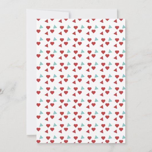 Äpfel Hearts Confetti Fall Baby Dusche Einladung (Rückseite)