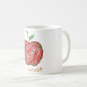 Apfel Herbsternte Kaffeetasse (VorderseiteRechts)