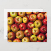 Äpfel Hintergrund Postkarte (Vorne/Hinten)