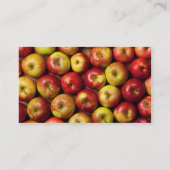 Apfel-Hintergrund Visitenkarte (Rückseite)