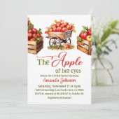 Apfel ihres Eye Fall Market Basket-Brautparty Einladung (Stehend Vorderseite)