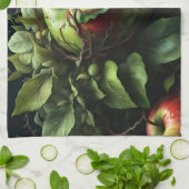 Äpfel im Garten Geschirrtuch (Gefaltet)