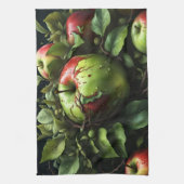 Äpfel im Garten Geschirrtuch (Vertikal)