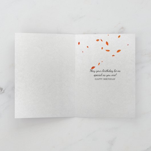 Äpfel im Herbst am Geburtstag Karte (Innenseite)