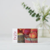 Äpfel im Korb Visitenkarte (Stehend Vorderseite)