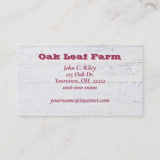 Äpfel im Korb Visitenkarte (Rückseite)