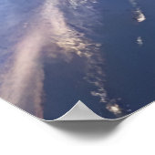 Apfel im Weltraum | AI Art Poster (Ecke)