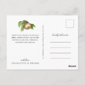 Äpfel in Aquarell danke Karte (Rückseite)